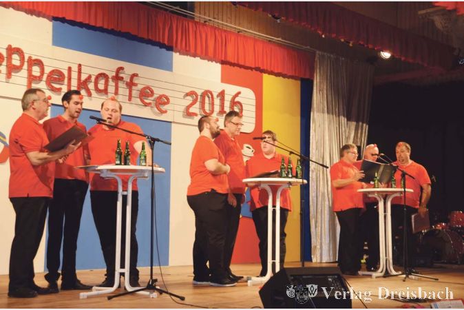 Ein gesungenes Protokoll trugen die S&auml;ngerlust-S&auml;nger am Samstag in Wicker vor. Orts- und Weltgeschehen kamen nicht zu kurz.