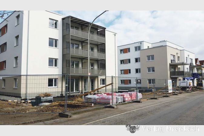 Die 50 neu entstandenen Wohnungen an der Schwedenschanze k&ouml;nnen vermutlich bereits im Sommer bezogen werden.
(Foto: hb)