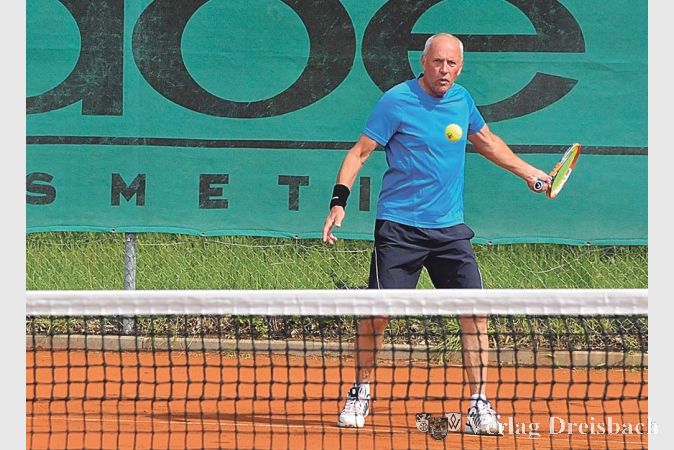 Punktete im Einzel und Doppel für die Herren 65 der SV 07: Udo Reinheimer.
(Fotos: privat)