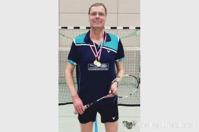 Erfolgsspieler des BCGM: Klaus Blatt ist zweifacher Hessenmeister (O50/55).
(Foto: F. Weinzinger)