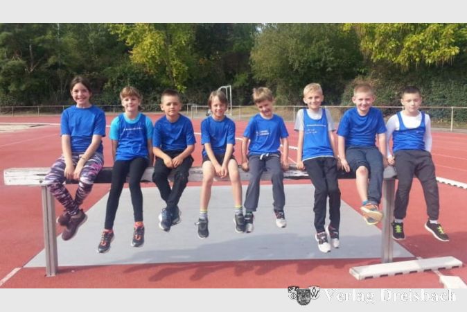 Die Nachwuchs-Leichtathleten der LG Bischofsheim-Ginsheim waren in den Altersklassen U8 und U10 in Trebur vertreten.