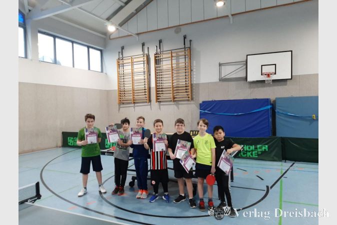 Von links nach rechts: Mike Zeiträger, Maddox Meinhardt, Maximilian Albert, Noah Bredhauer, Jan Hofmann, Jakob Zepf, Mitch Thalacker.