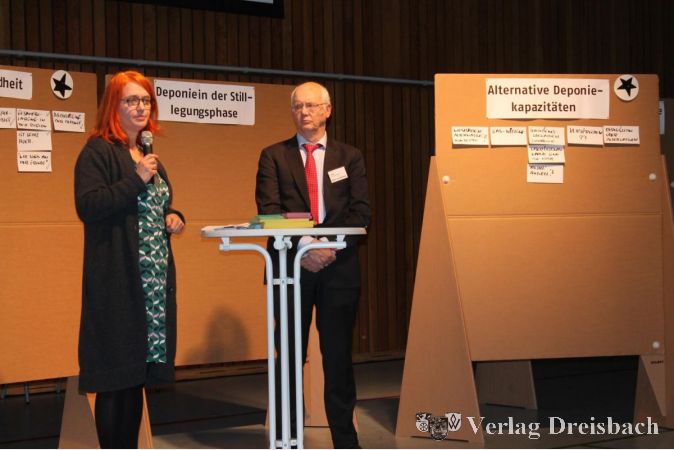Madlen Overdick (Aufsichtsratsvorsitzende der RMD) und Heino von Winning (Sprecher RMD-Geschäftsführung) beantworteten Fragen aus dem Publikum.