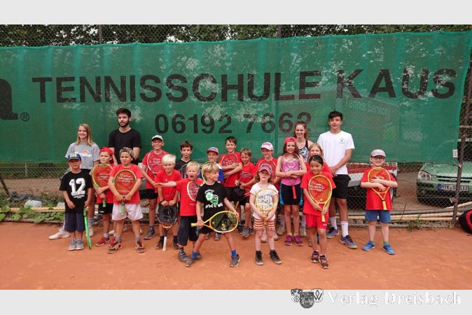 Die Krifteler Ferienspielkinder im vergangenen Jahr beim Krifteler Tennisclub e.V.