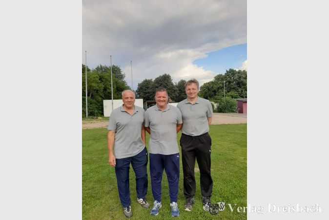 Das Trainerteam: S. Zörb, J. Dünte und P. Lehmann. Nicht im Bild: A. Menzl.