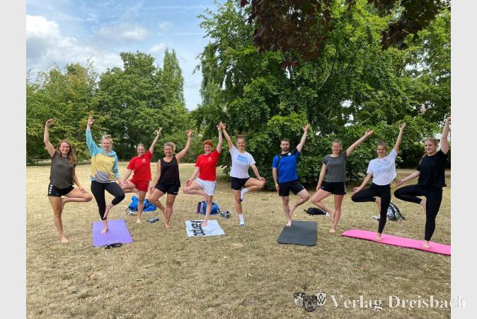 Auch beim Yoga wurde eine gute Figur gemacht.