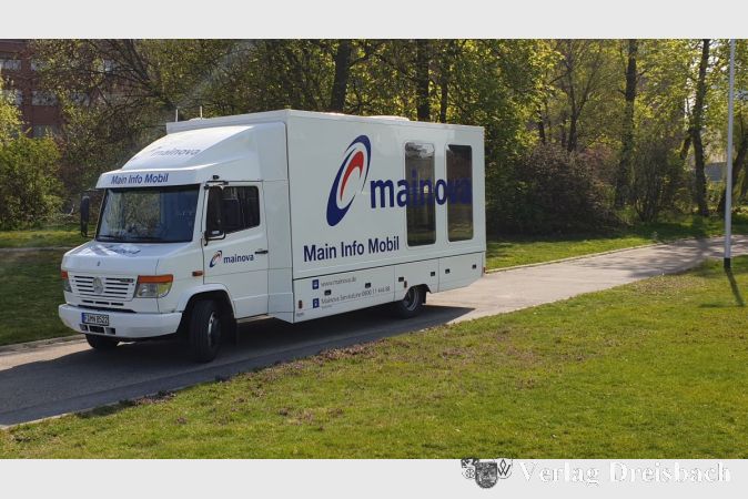 Das Main Info Mobil des regionalen Energiedienstleisters Mainova.