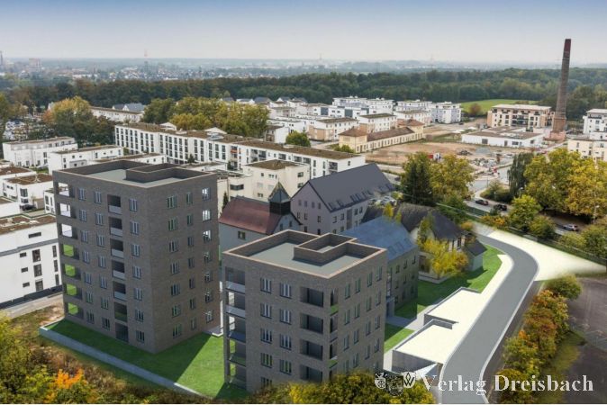 Eine Visualisierung des Quartiers aus anderer Perspektive.
