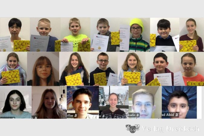 Diese 21 Schülerinnen und Schüler der Jahrgangsstufen 5 bis 9 des Stauffenberg-Gymnasiums nahmen am Wettbewerb "Mathe im Advent" besonders erfolgreich teil.