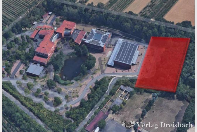 Der geplante Standort des neuen Kreishallenbads.
