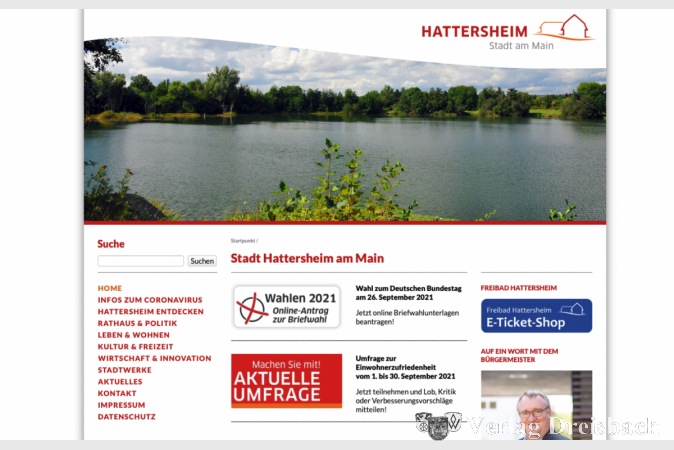 Der schnellste Weg zur Einwohnerzufriedenheitsumfrage: Direkt auf der Stadtseite der städtischen Homepage stößt man auf den dazugehörigen Button. Ein Klick, und die Umfrage kann beginnen.