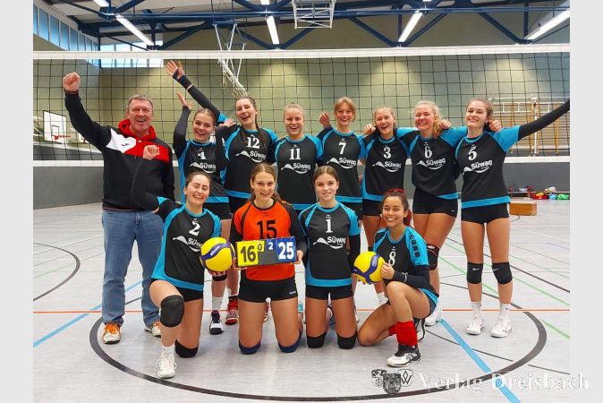 Ohne Satzverlust gewinnt die U18 die Landesliga Süd.