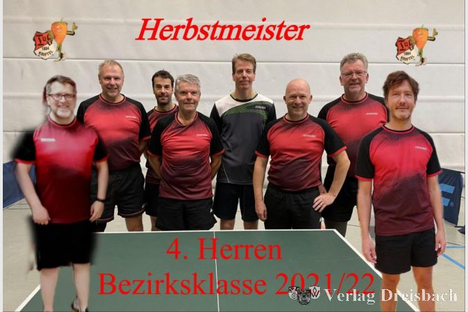 Acht Garanten für den Erfolg der 4. Mannschaft.