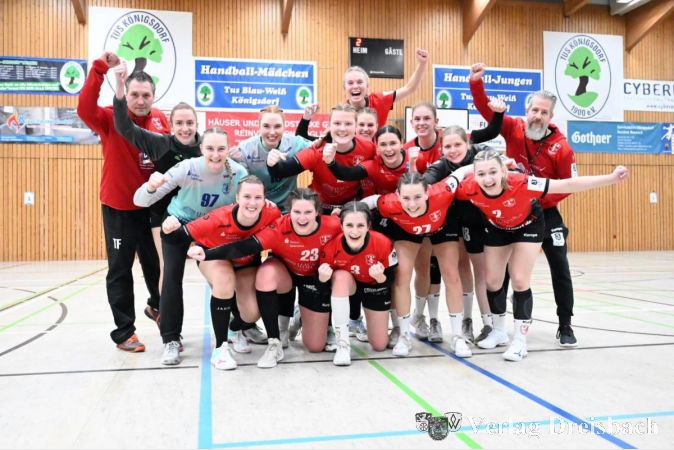 Die Eddersheimer 3. Liga Damen hatten in Königsdorf Grund zum Jubeln.