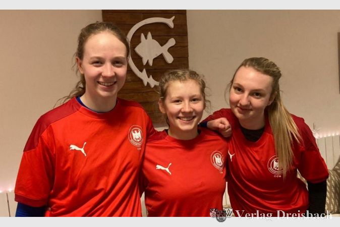 Yasmin Koczy, Meta Kilp und Mariella Luckas waren beim Beach-Nationalteam-Lehrgang.