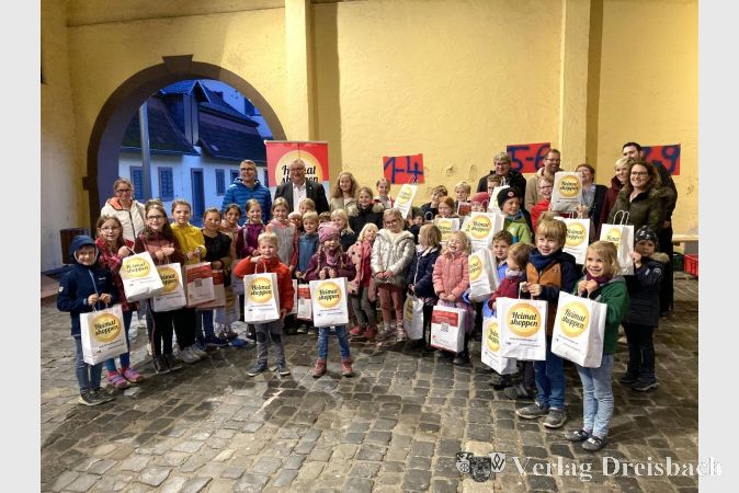 Zufriedene Teilnehmer der Kinder-Rallye.