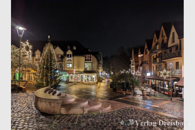 Weihnachtsbeleuchtung in Hattersheim: Die SPD-Fraktion hätte es gern gesehen, wenn man im Zuge der Ausstattung von Straßenlaternen mit Steckern zu diesem Zweck auch die Umrüstung auf LED-Leuchtmittel verknüpft hätte.