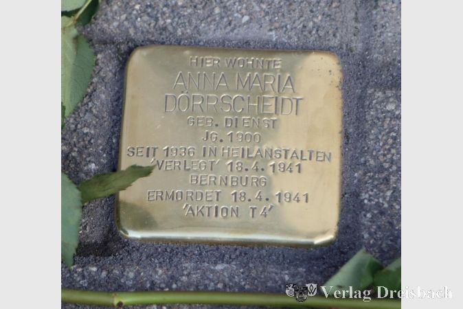 Anna Maria Dorscheidt lebte einst in der Albanusstraße 5 und wurde Euthanasieopfer.