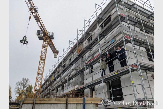 Richtfest Ende Oktober 2021.