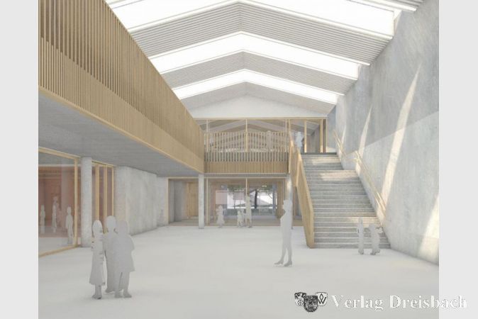 Visualisierung des Innern der neuen Grundschule.