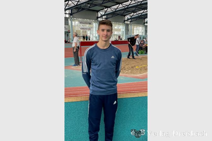 Paul Huthmacher holte Bronze im 60-Meter-Sprint.