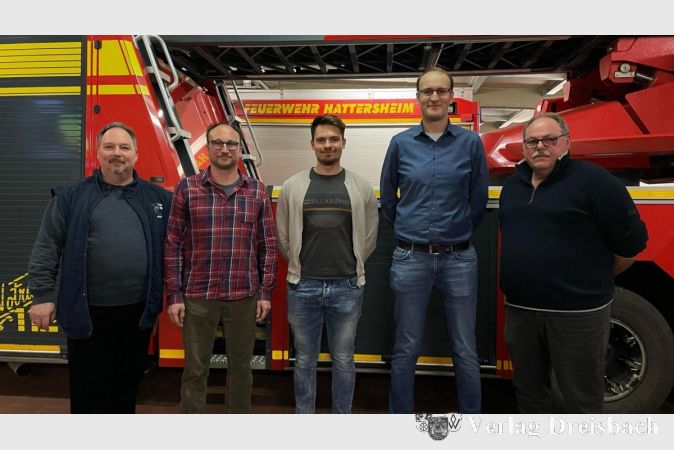 Der alte Vorstand: v.l.n.r. Michael Genthner, Markus Stöhr, Marcel Meuer, Manuel Peknice und Helmut Jost.