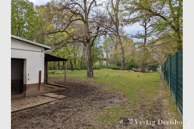 Auf dieser Fläche im Tierpark soll das geplante neue Vereinsheim entstehen.