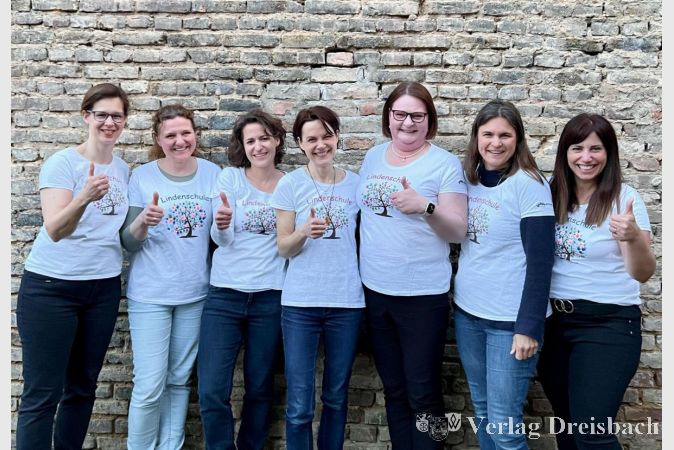 Der neue Vorstand des Fördervereins der Lindenschule (von links): Dagmar Pohl, Christine Beckert, Stephanie Grube, Christine Sattler, Sandra Rosenkranz (Vorsitzende), Anika Ludwig und Ida La Porta (1. Stellvertreterin).