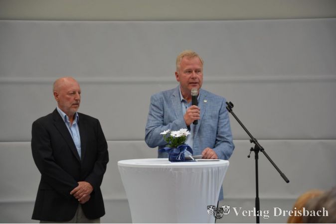 Vorsitzender Karsten Sell begrüßte die Gäste zur Festveranstaltung.