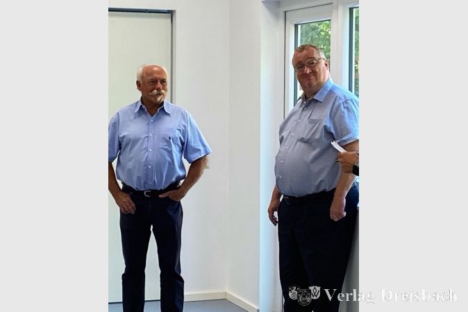 Willi Göttlinger und Bürgermeister Klaus Schindling