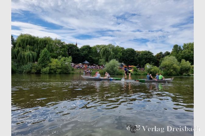 Darf beim Fischerfest natürlich nicht fehlen: Das Fischerstechen am Sonntag.