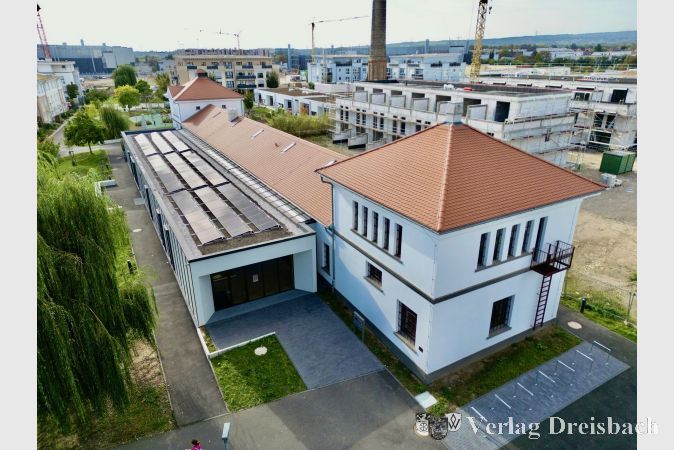 Die neue Photovoltaikanlage auf dem Museumsdach.