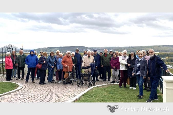 Die AWO-Ausflügler beim Besuch von Schloß Johannisberg.