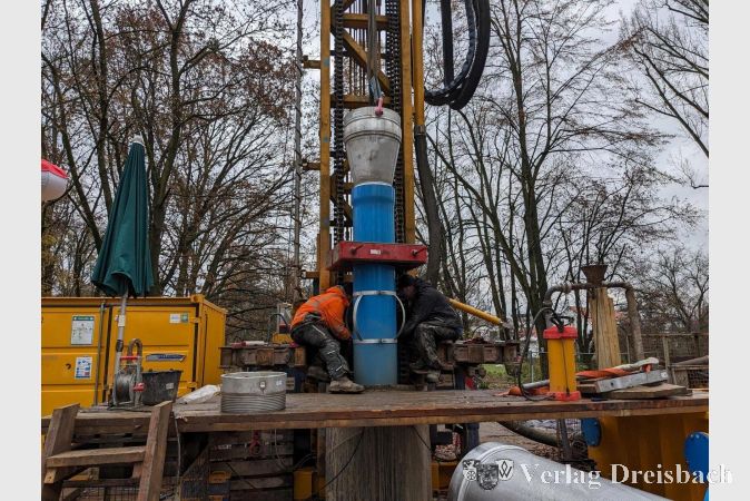 Neubohrung des Brunnen III.