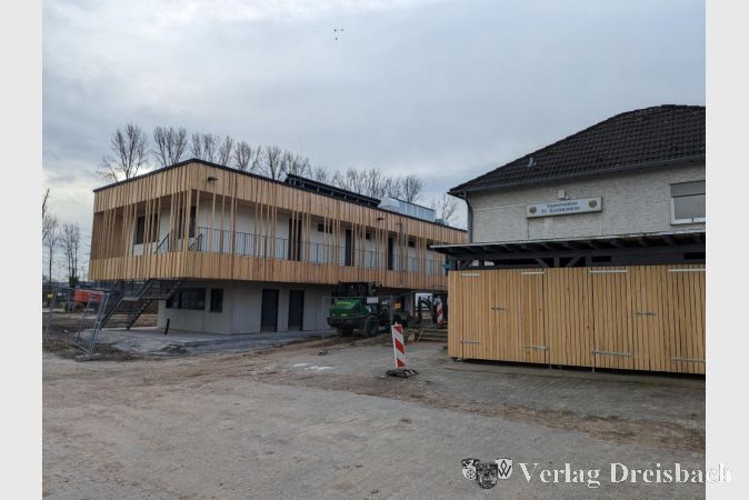 Das neue Sportfunktionsgebäude in Eddersheim.