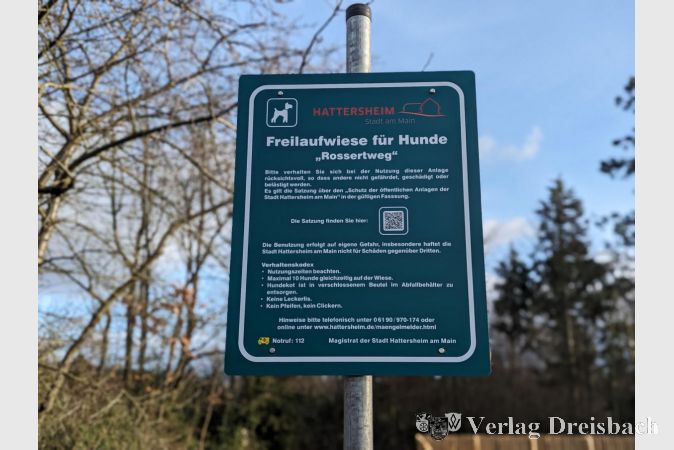 Auch für die Freilaufwiese "Rossertweg" gibt es ein verbindliches Regelwerk.