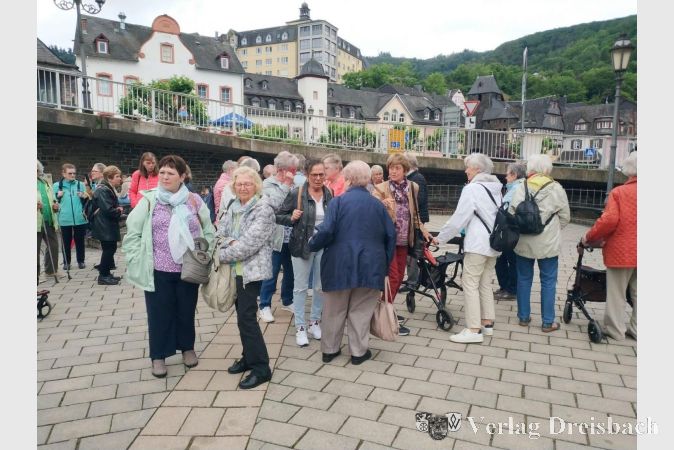 Die Ausflugsgruppe der "Fröhlichen Runde" in Cochem.