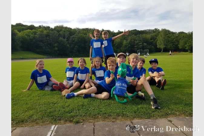 Die stolzen "Grashüpfer" der TuS am Sportpark Heide,