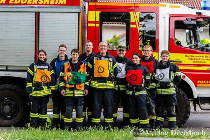 Die erfolgreiche Leistungsgruppe der Freiwilligen Feuerwehr Eddersheim am Main.