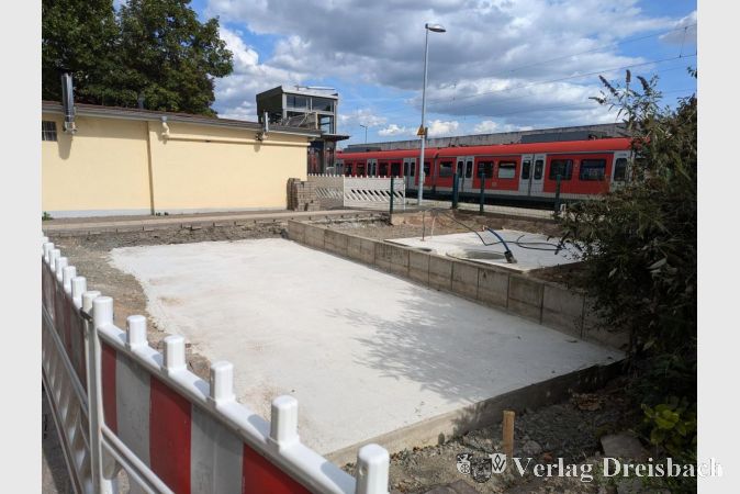 Das Fundament der neuen WC-Anlage.