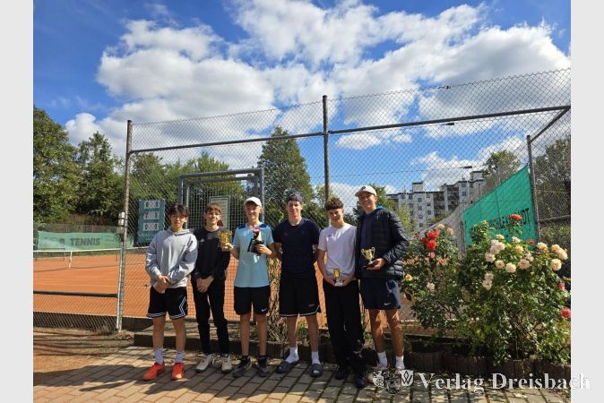 V.l.n.r.: Jasper Wang, Christopher Roth, Lennart Hackbarth, Constantin Weck, Jaron Winterscheid und Tim Pachtner.