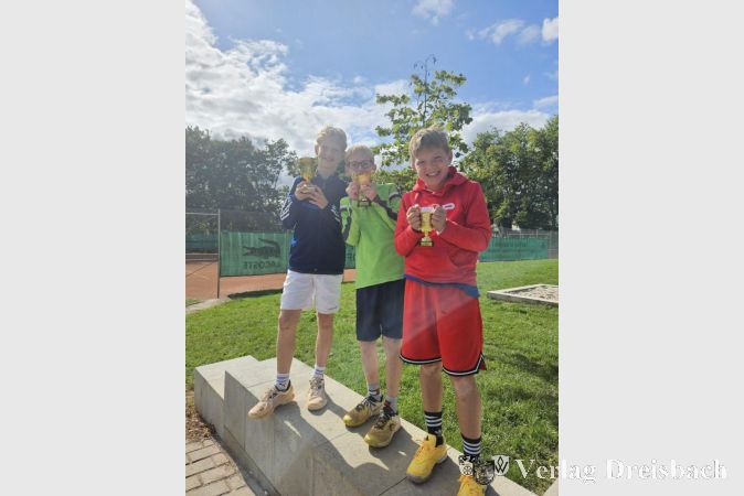 V.l.n.r.: Philipp Clausen, Moritz Clausen und Elias Walther .