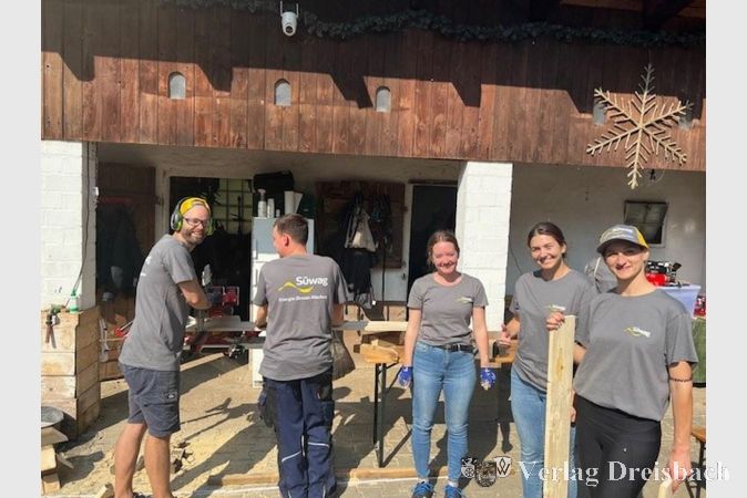 Die fleißigen Helferinnen und Helfer im Einsatz am "Malteser Social Day".