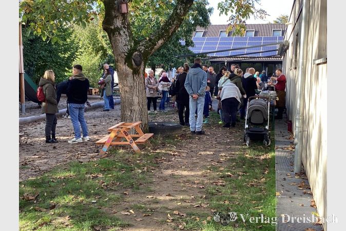 Großer Andrang beim Erntedankfest in der Kita "Kleine Feldstraße".