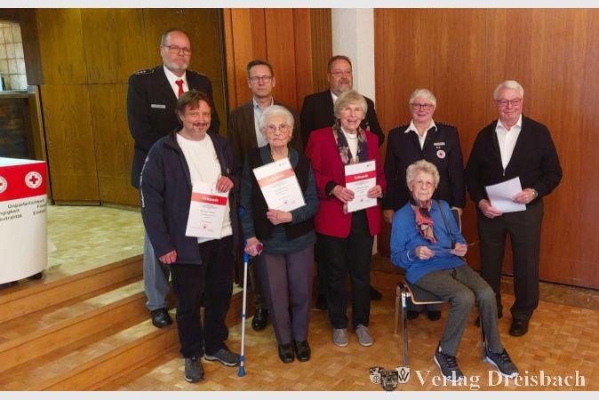 Ehrungen für 25 Jahre Fördermitgliedschaft.