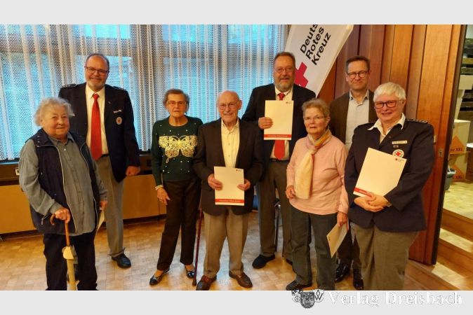 Ehrungen für 50 Jahre Fördermitgliedschaft.