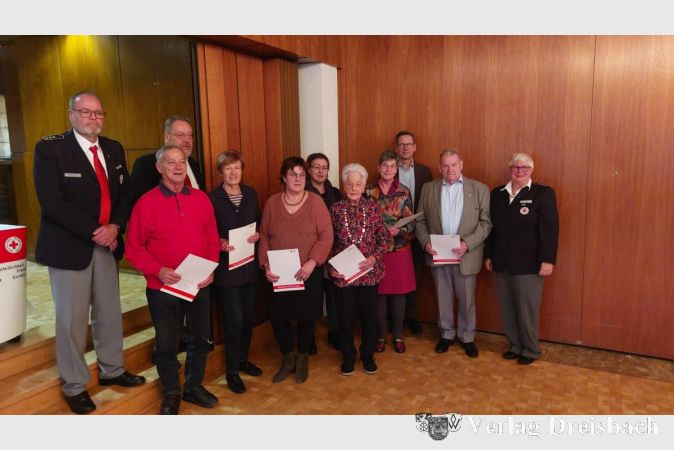 Ehrungen für 40 Jahre Fördermitgliedschaft.