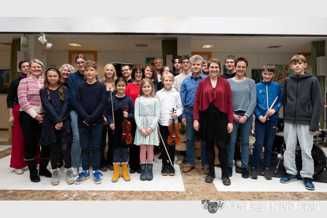 Gruppenfoto der musikalischen Nachwuchstalente.