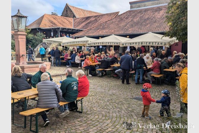 Das Tor zum Rheingau war während des Brunnenfests ein belebter Treffpunkt für Jung und Alt.