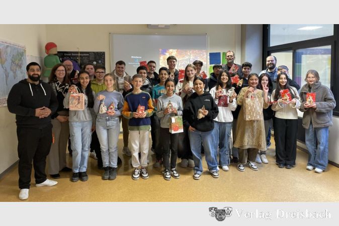 Die Schülerinnen und Schülern der beiden Intensivklassen an der Weingartenschule freuten sich über die Geschenke.